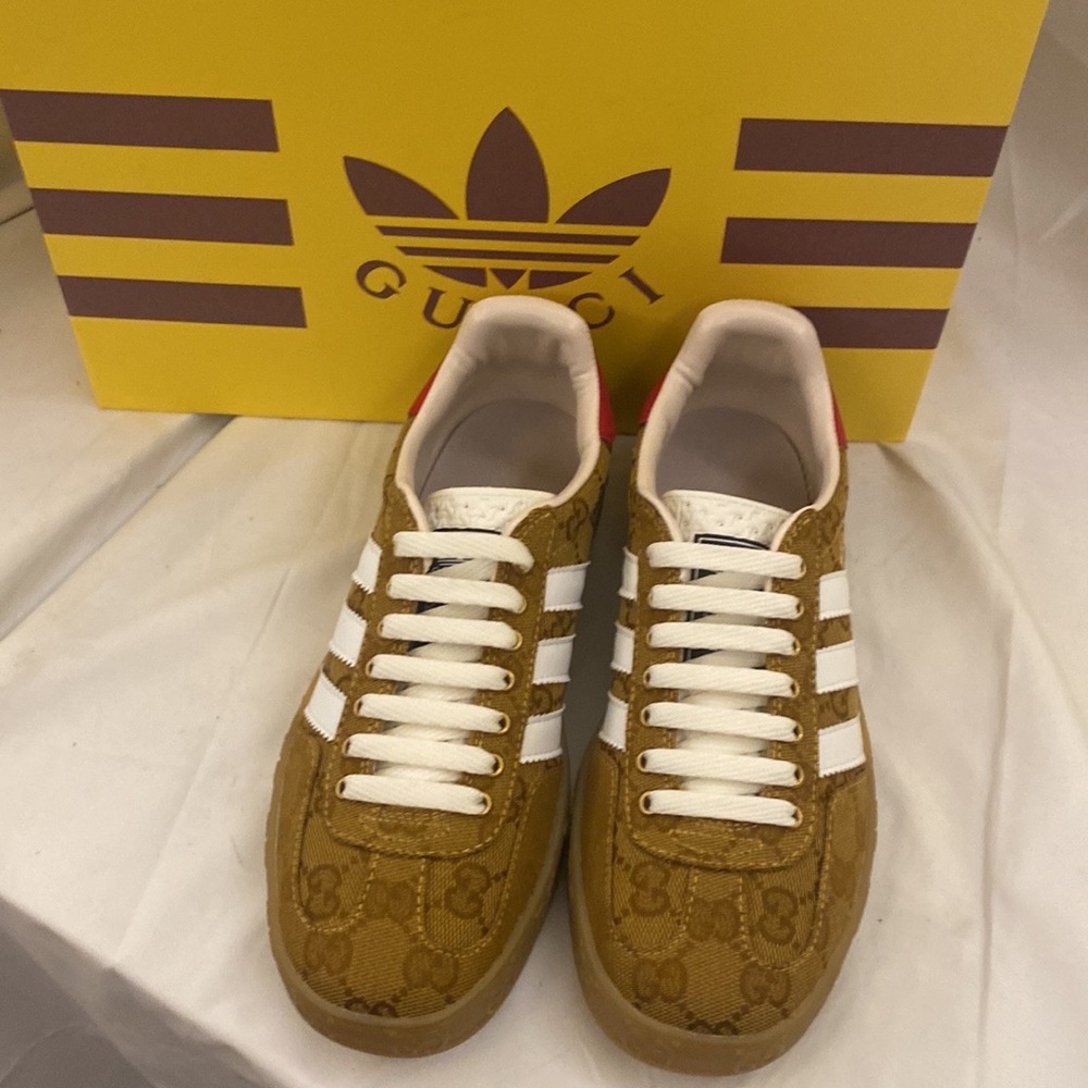 Gucci Brown and White Sneakers - Picture 3 of 7